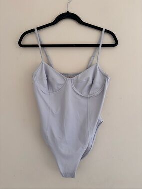 TNA Light Lilac Underwire One-Piece Bodysuit